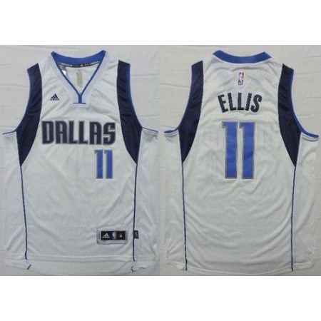 Revolution 30 Mavericks #11 Monta Ellis White Stitched NBA Jersey