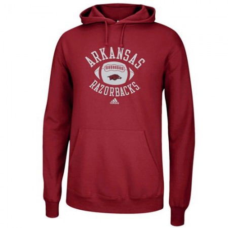 Adidas Arkansas Razorbacks Football Practice Hoodie Cardinal