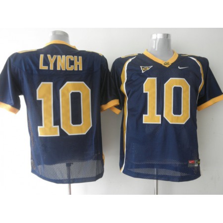 Golden Bears #10 Marshawn Lynch Blue Stitched NCAA Jersey