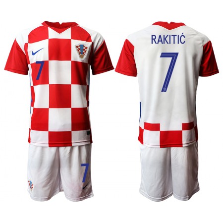 Croatia #7 I.Rakitic Home Kid Soccer Country Jersey