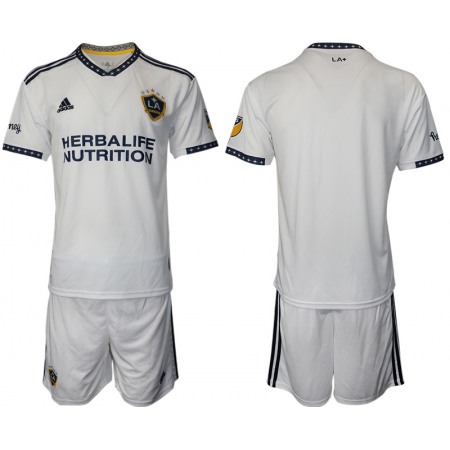 Men's LA Galaxy Blank White Home Soccer Jersey Suit