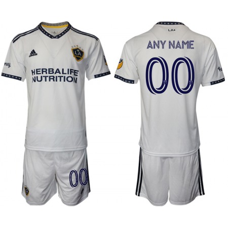 Men's LA Galaxy Custom White Home Soccer Jersey Suit