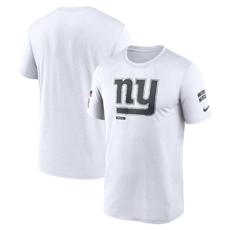 Men's New York Giants Nike White 2024 Salute To Service Legend Performance T-Shirt