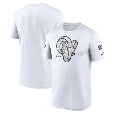 Men's Los Angeles Rams Nike White 2024 Salute To Service Legend Performance T-Shirt