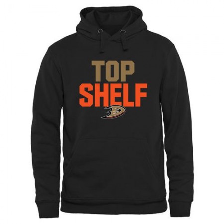 Anaheim Ducks Top Shelf Pullover Hoodie Black