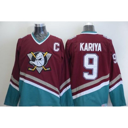 Men's Anaheim Ducks Custom Red Stitched Jersey