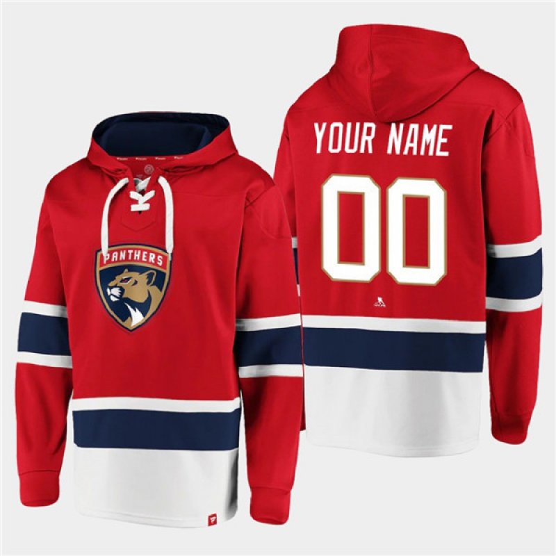 Men's Florida Panthers Active Player Custom Red Ageless MustHave Lace