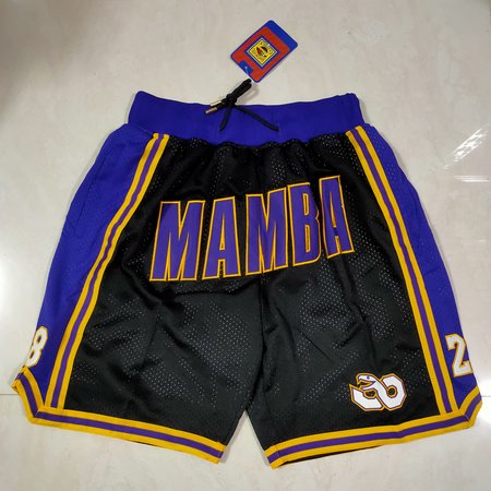 Los Angeles Lakers Black Shorts